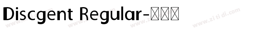 Discgent Regular字体转换